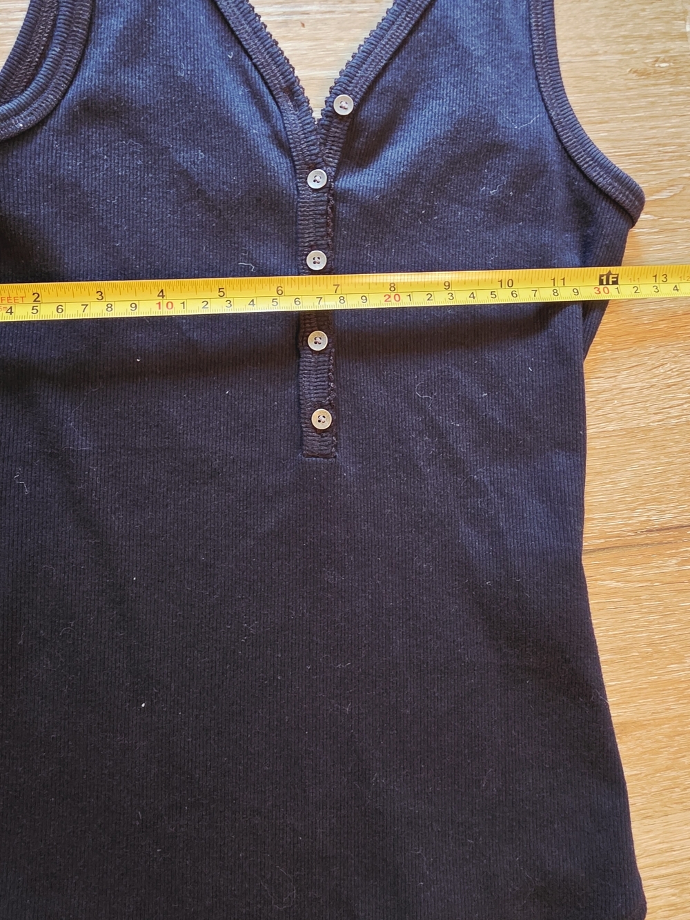 Abercrombie & Fitch Black Ribbed Henley Bodysuit - Picture 3 of 8
